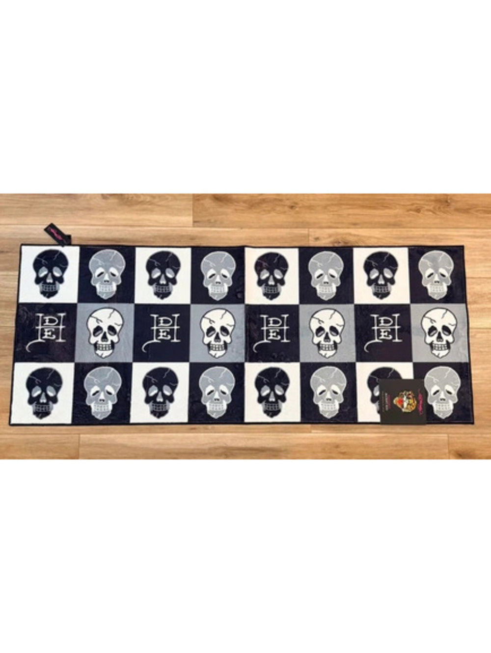 Ed Hardy Skull Checkerboard Washable Accent Rug 24x 60 – New With Tags